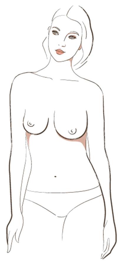 femme seins asymetriques