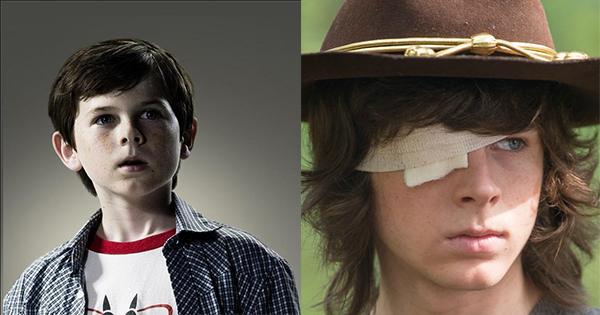 Carl dans L'évolution physique de vos 10 personnages préférés dans The Walking Dead ! Votez pour les changements les plus choquants !
