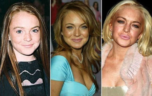 Lindsay Lohan dans Top 27 des célébrités qui ont super mal vieilli