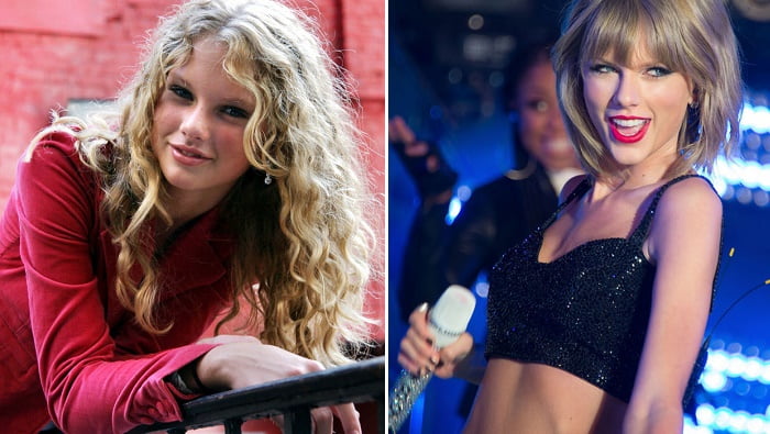 Taylor Swift dans Lesquelles de ces 14 chanteuses ont le plus changé du début de leur carrière à aujourd'hui ?