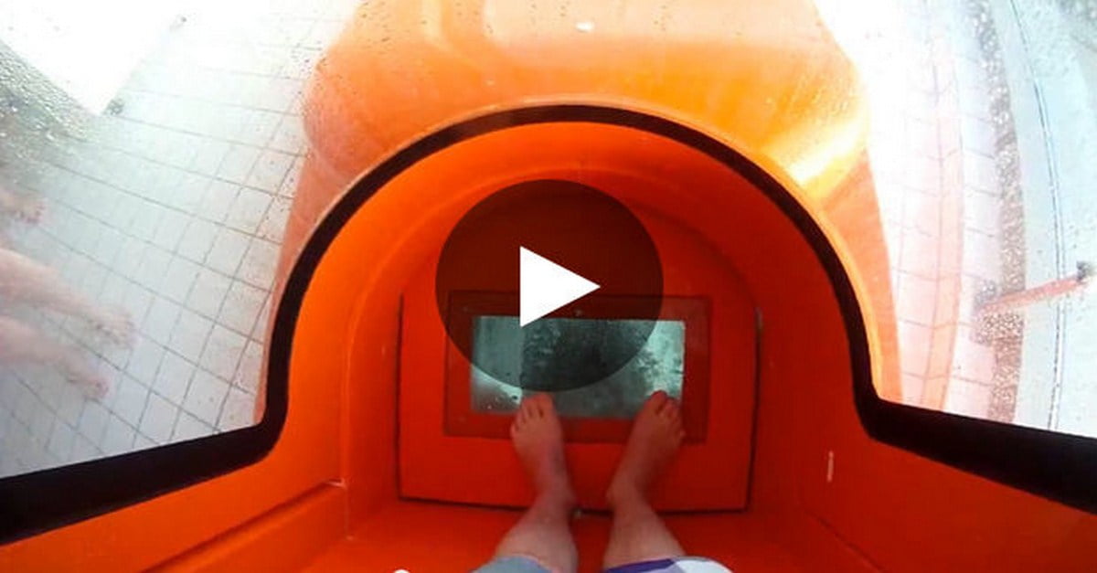 8 mètres de chute libre suivis d'une descente épique dans un toboggan