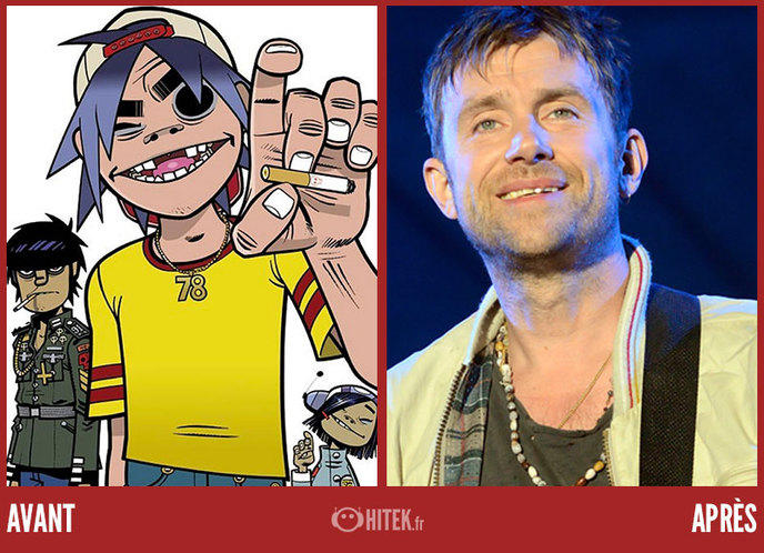 Gorillaz фото в живую и их персонажи